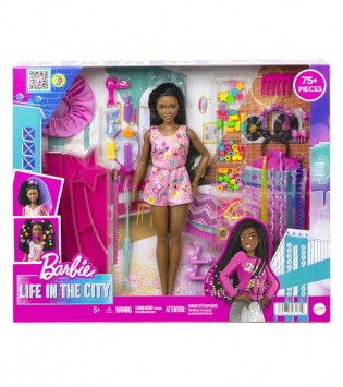 Barbie Brooklyn Eğlenceli Saçlar Oyun Seti