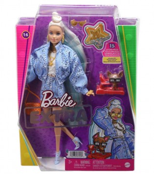 Barbie Extra - Mavi Takımlı Bebek