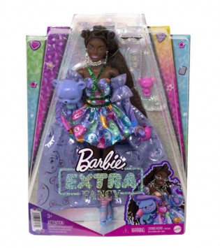 Barbie Extra Fancy - Mor Kostümlü Bebek