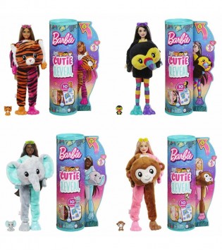 Barbie Cutie Reveal Bebekler Barbie Tropikal Orman Serisi