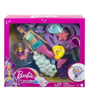 Barbie Dreamtopia Deniz Kızı Bebek ve Çocuk Oyun Alanı