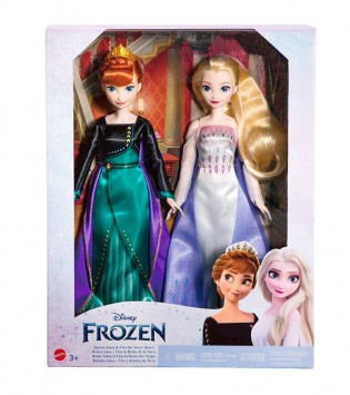 Disney Karlar Ükesi Prensesleri Anna ve Elsa - 2'li Paket