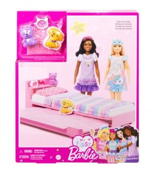 My First Barbie - İlk Bebeğim Barbie - Barbie'nin Yatağı Oyun Seti