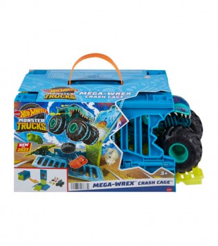 Hot Wheels Monster Trucks 1:24 Mega Wrex'in Çarpışma Kafesi