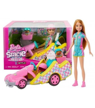 Barbie Stacie Go-Kart Yapıyor Oyun Seti