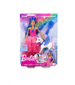 Barbie Mavi Saçlı Prenses Bebek