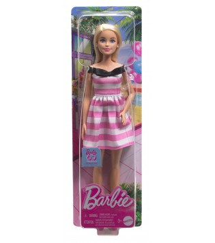 Barbie 65.Yıl Özel Pembe Elbiseli Bebek