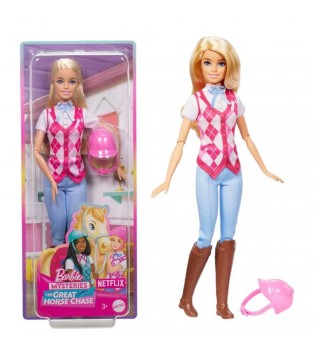 Barbie Great Horse Chase Barbie Binici Bebek - Malibu
