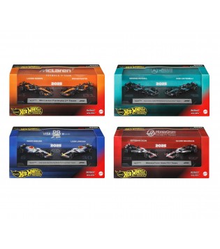 Mattel How Wheels 2 Li Formula 1 Yarış Araba Seti
