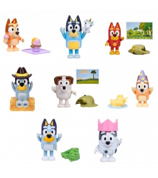 Bluey Tekli Figür ve Aksesuar Seti 12li Display