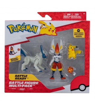 Pokemon Battle Aksiyon Figür ve Figür 4'lü Set