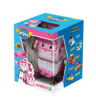 Robocar Poli Transforming Robot Figür- AMBER