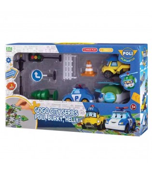 Robocar Poli GoGo City Serisi - Poli, Bucky, Helly Oyun Seti