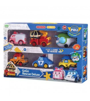 Robocar Poli GoGo Rescue Deluxe 6'lı Set