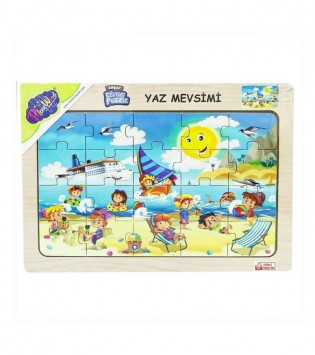 AHŞAP EĞİTİCİ PUZZLE YAZ MEVSİMİ