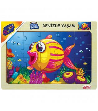 AHŞAP EĞİTİCİ PUZZLE DENİZDE YAŞAM