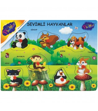 AHŞAP TUTMALI ÇİFTLİK SEVİMLİ KÜMES HAYVANLAR