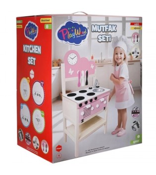 KUTUDA AHŞAP MUTFAK SETİ