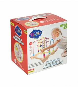 KUTUDA AHŞAP BONCUKLU KOORDİNASYON