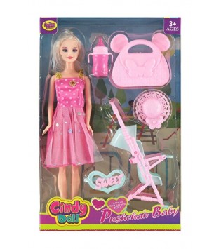 02269 CINDY DOLL KUTUDA PUSETLİ BEBEK*36* 02269 CINDY DOLL KUTUDA PUSETLİ BEBEK*36*