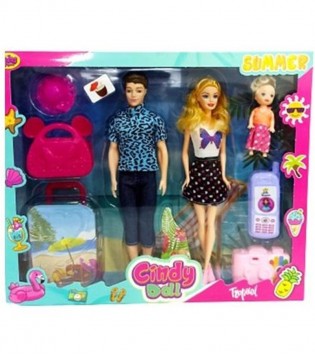 02455 CINDY DOLL AILE TATIL SETI*12*