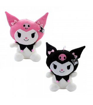 PONPONLU SİYAH PELUŞ 35 CM
