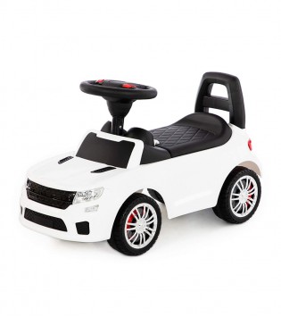 SuperCar sürümeli araba No:6 ses sinyali ile (beyaz)