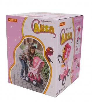 Alisa Bebek arabası (dört teker-pembe), (kutuda)