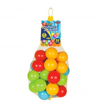 OYUN HAVUZ TOPLARI FİLEDE 6 CM 28'Lİ