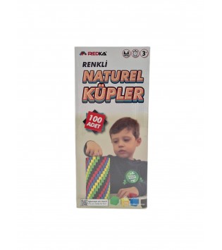 RENKLİ AHŞAP KÜPLER (100 PARÇA) RENKLİ AHŞAP KÜPLER (100 PARÇA)