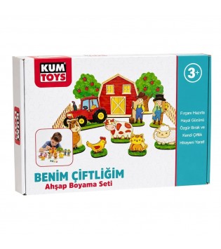 BENİM ÇİFTLİĞİM AHŞAP BOYAMA SETİ BENİM ÇİFTLİĞİM AHŞAP BOYAMA SETİ