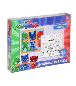 PJ MASKS 35 PARÇA BOYAMALI PUZZLE