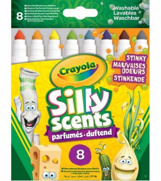 CRAYOLA SILLY SCENTS KALIN KEÇELİ STINKY BOYA KALEMİ 8 Lİ