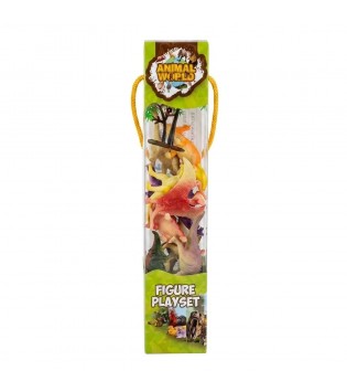 Seher Plastik Figür 12 Dinozor Ve 1 Ağaç KL713-14