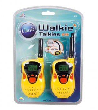 SUN-RST-ECH-WALKIE TALKIE KLASİK 11X6,5CM.SARI/LCV.2R.KRTL.