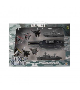 SUN-YFN-HRO-ASKER OYUN SET JET/GEMİ/UÇAK GEMİSİ 9PRÇ.