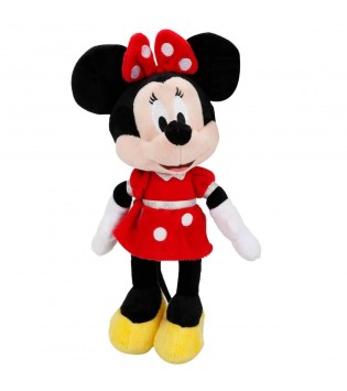 SUN-LFN-PELUŞ MINNIE KIRMIZI ELBİSELİ M/30CM.(MMCH)
