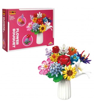 SUN-WOM-BLX-FLOWER SET RENKLİ VE ÇEŞİTLİ ÇİÇEK BUKETİ 1064PRÇ.