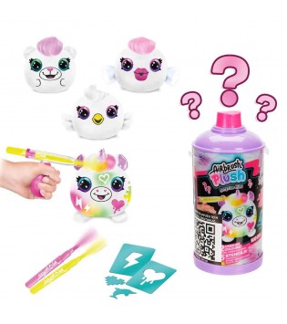 SUN-CNL-HOBİ SET AIRBRUSH PLUSH MYSTERY SÜRPRİZ MİNİ PELUŞ NEON 2R. 
