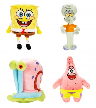 SUNHTISBRPELUŞ S.BOB 30CM./PATRICK 33CM./GARY 23CM./SQUIDWARD 35CM.(SBOB) 4A. 50