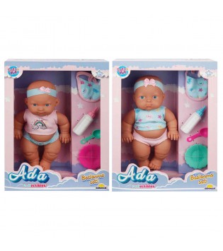 SUN-SABC-DZM-BEBEK SET ADA FEED ME SAÇSIZ AKS.23CM.2A.KÇK.
