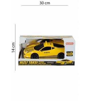 1:16 SÜRTMELİ TAXİ CAR