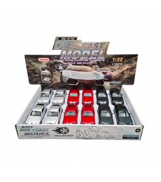 1:32 ÖLÇEK 12 Lİ DİSPLAY KUTUDA ÇEKBIRAK METAL ARABA 1:32 ÖLÇEK 12 Lİ DİSPLAY KUTUDA ÇEKBIRAK METAL ARABA