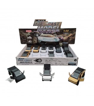 1:32 ÖLÇEK 12 Lİ DİSPLAY KUTUDA ÇEKBIRAK METAL ARABA 1:32 ÖLÇEK 12 Lİ DİSPLAY KUTUDA ÇEKBIRAK METAL ARABA