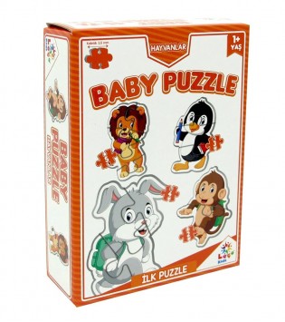 BABY PUZZLE HAYVANLAR TURUNCU  KUTU