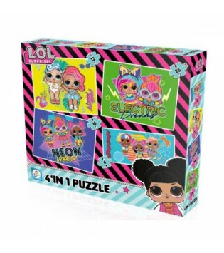 LOL 4 İN 1 PUZZLE 6-12-16-25 PARÇA ANAOKULU