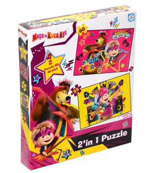 MASHA KOCA AYI 2 İN1 PUZZLE