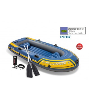 Intex 68370 Challencer Boat+Kürek+Pompa Set 295cm