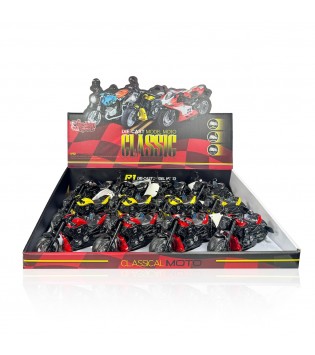 Vardem Çek Bırak 1:12 Die-Cast Işıklı Ve Sesli Metal Motosiklet