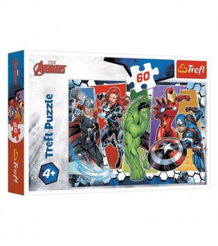 Trefl 60 Parça Puzzle Marvel The Avengers (33x22cm)